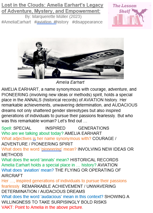 S2C Lesson: Lost in the clouds - Amelia Earhart - Image 2