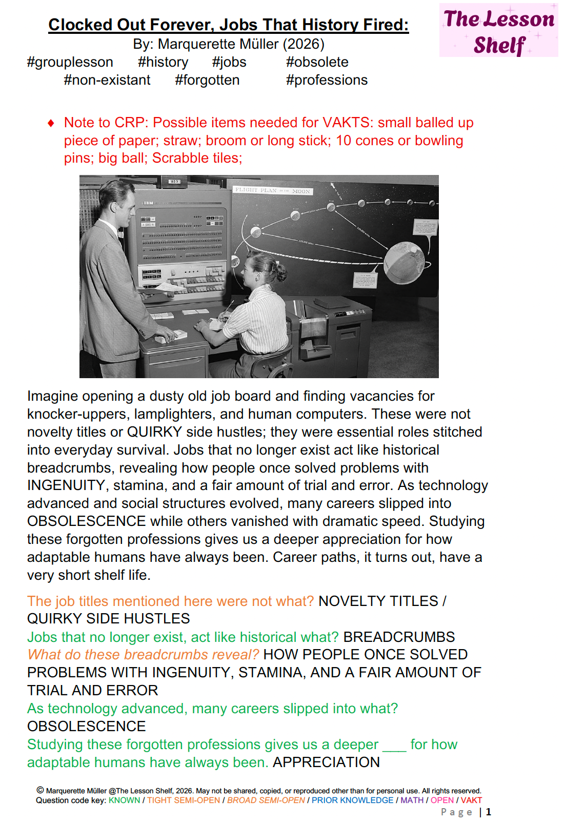 S2C Lesson - Clocked out forever ; Jobs that History fired - Image 2