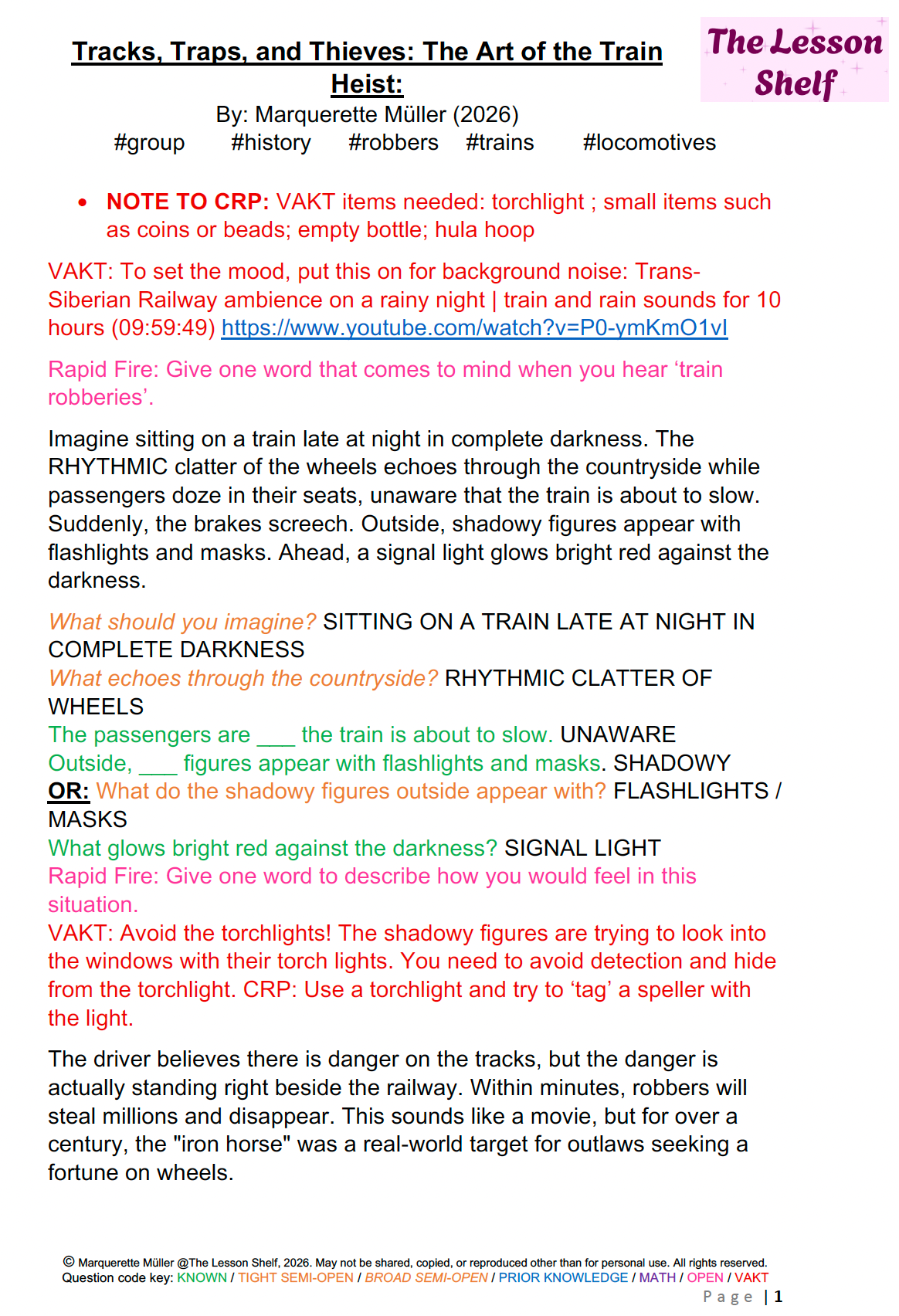 S2C Lesson: Tracks, Traps, and Thieves: The Art of the Train Heist - Image 2